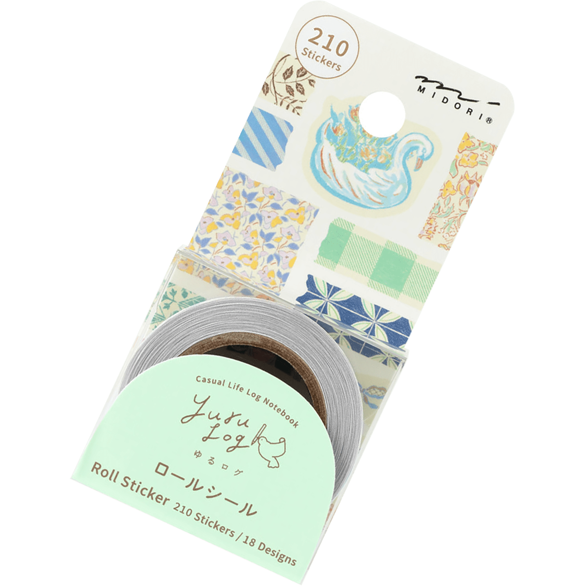 Midori Roll Sticker - Yuru Log Antique - Pen Boutique Ltd