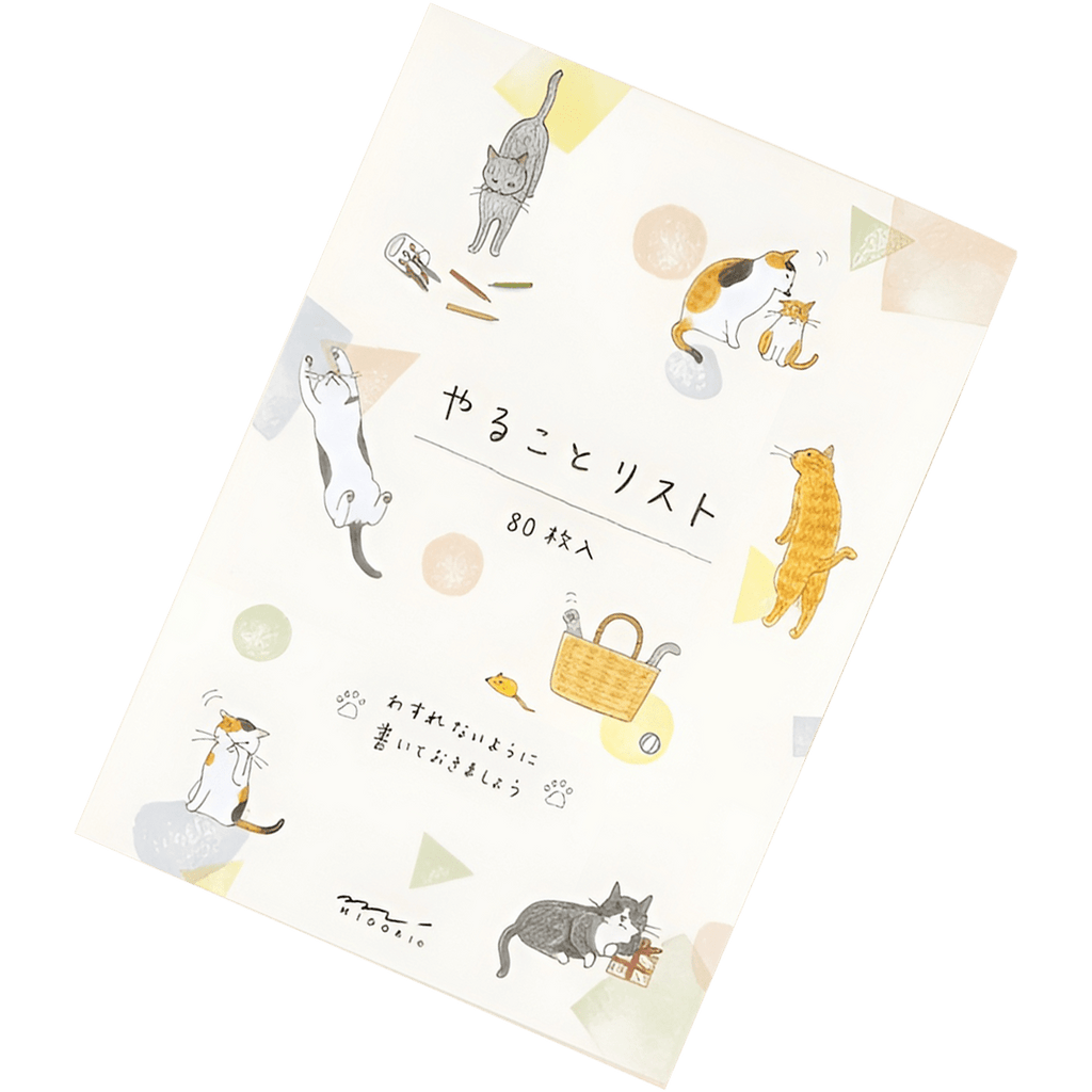 Midori To-Do Memo Pad - Cats - Pen Boutique Ltd