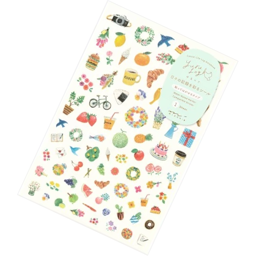 Midori Sticker Sheet - Yuru Log Motif