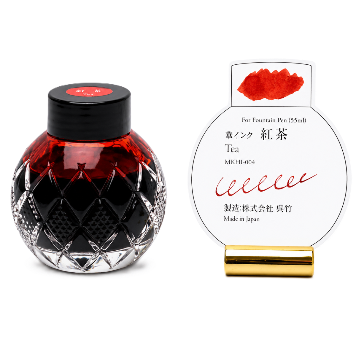 Mitasanshodo Botanical Flower Ink Bottle - Tea- 55ml-Pen Boutique Ltd