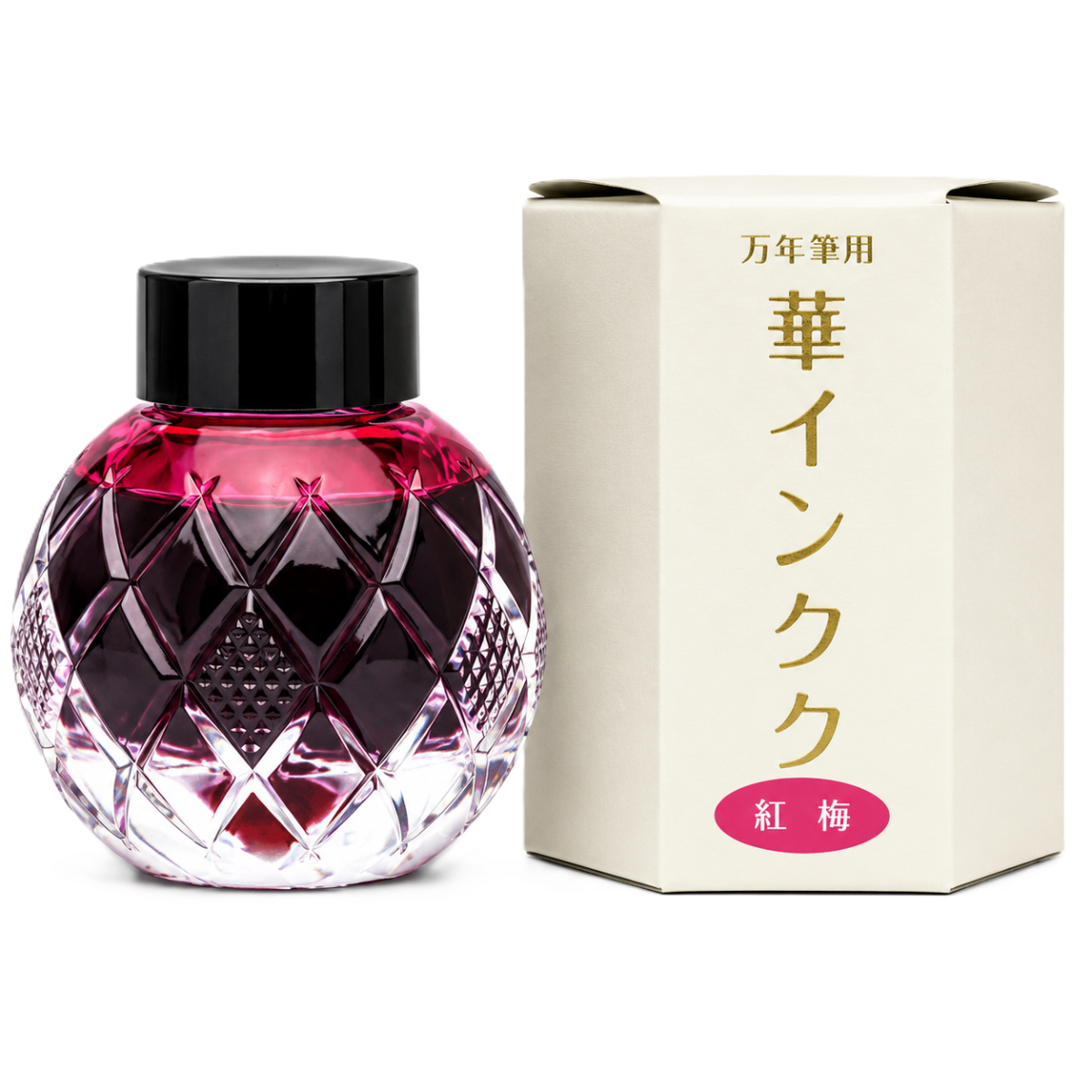Mitasanshodo Botanical Flower Ink Bottle - Ume - 55ml-Pen Boutique Ltd