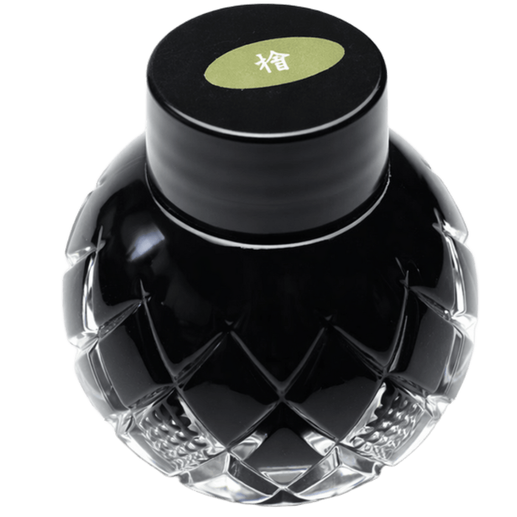Mitasanshodo Traditional Scent Ink Bottle - Hinoki Yellow - 55ml - Pen Boutique Ltd