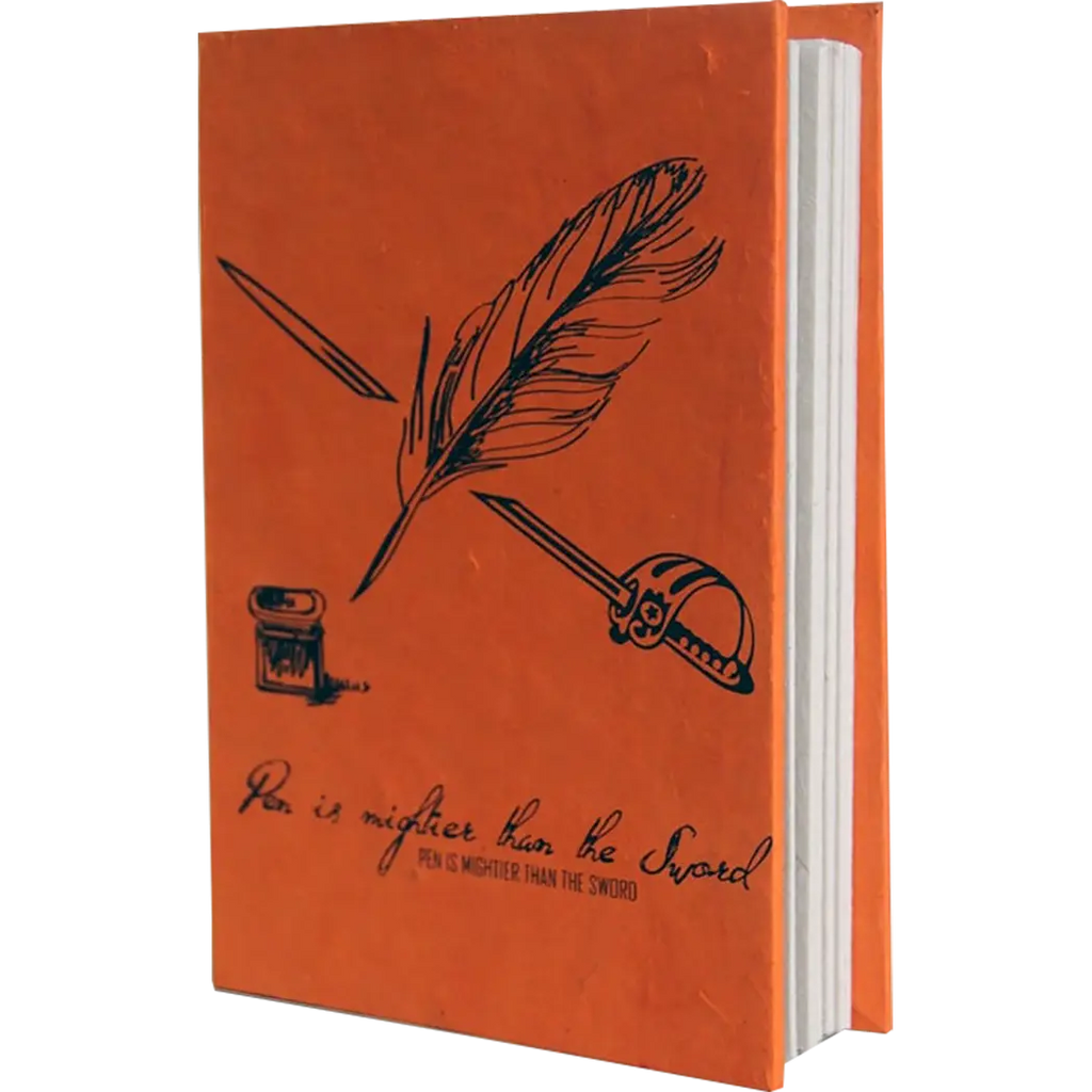 Monk Paper Lokta Quotation Journal - Tangerine-Pen Boutique Ltd