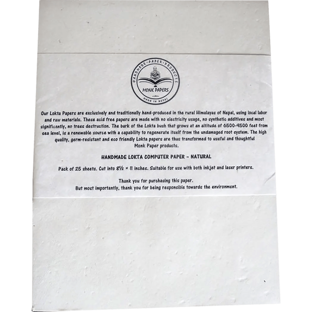 Lokta A4 Size Printer Paper – Vegetable Dyed – Pack of 25 - Pen Boutique Ltd