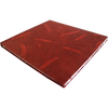 Monk Paper Veg Dyed Leather Red Lokta Hard Cover Scrap Book-Pen Boutique Ltd