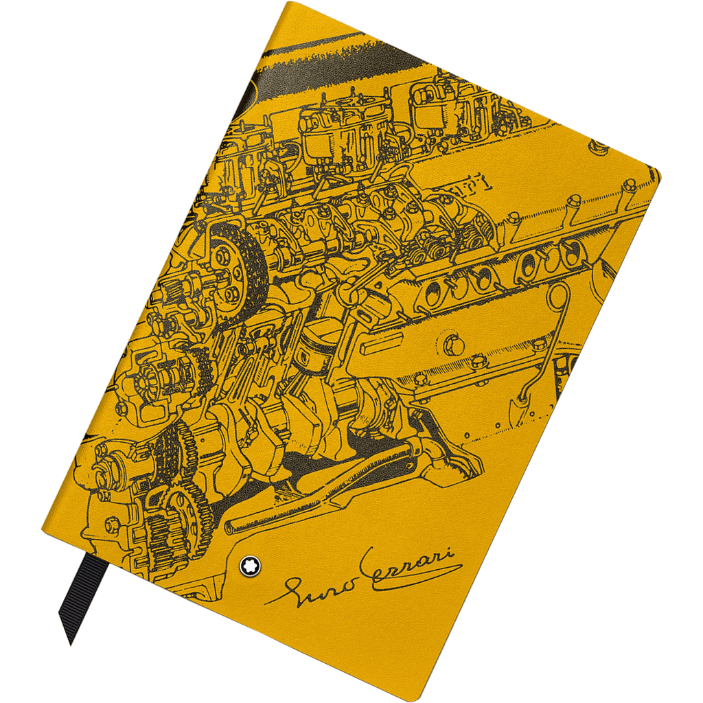Montblanc Great Characters Notebook - 146 Giallo Modena Enzo Ferrari - Lined (Special Edition) - Pen Boutique Ltd