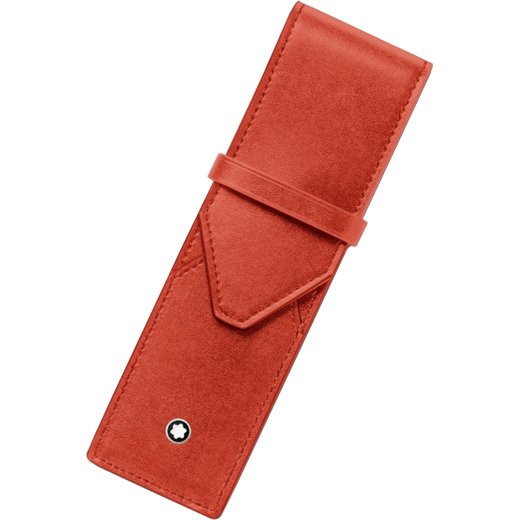 Montblanc Meisterstuck 2 Pen Pouch - Coral - Pen Boutique Ltd