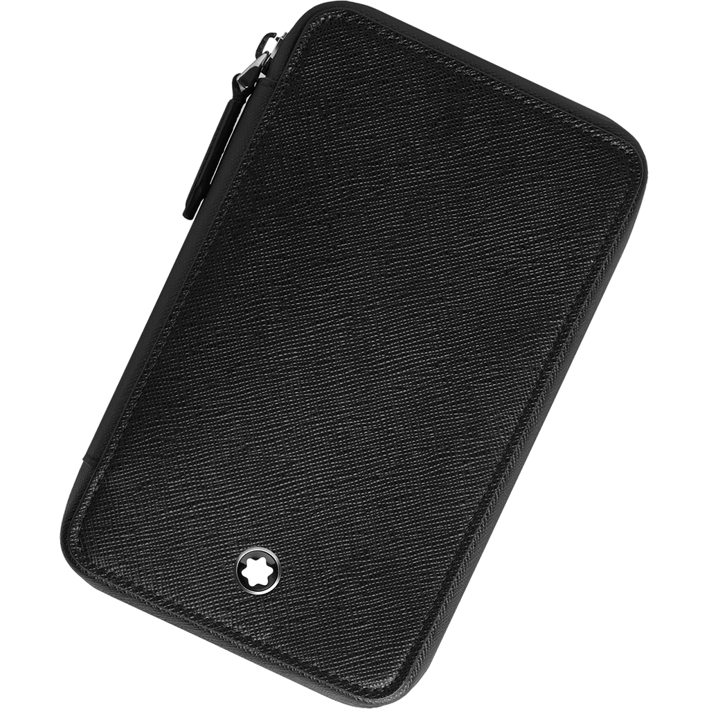 Montblanc Meisterstuck 8 Pen Pouch - Black (Zipper Closure) - Pen Boutique Ltd
