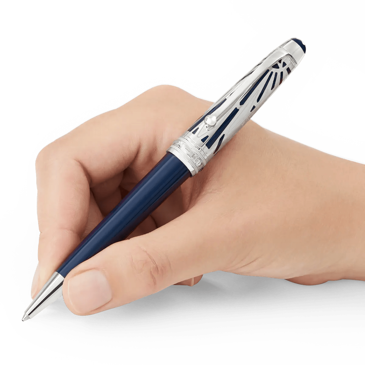 Montblanc Meisterstuck Ballpoint Pen - MS The Origin Blue - Doue - Pen Boutique Ltd