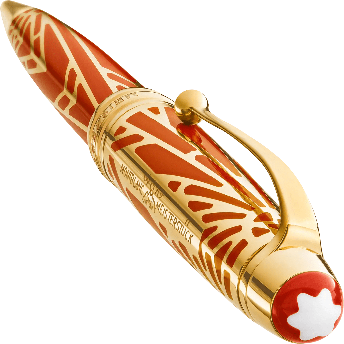 Montblanc Meisterstuck Ballpoint Pen - MS The Origin Solitaire Coral - Pen Boutique Ltd