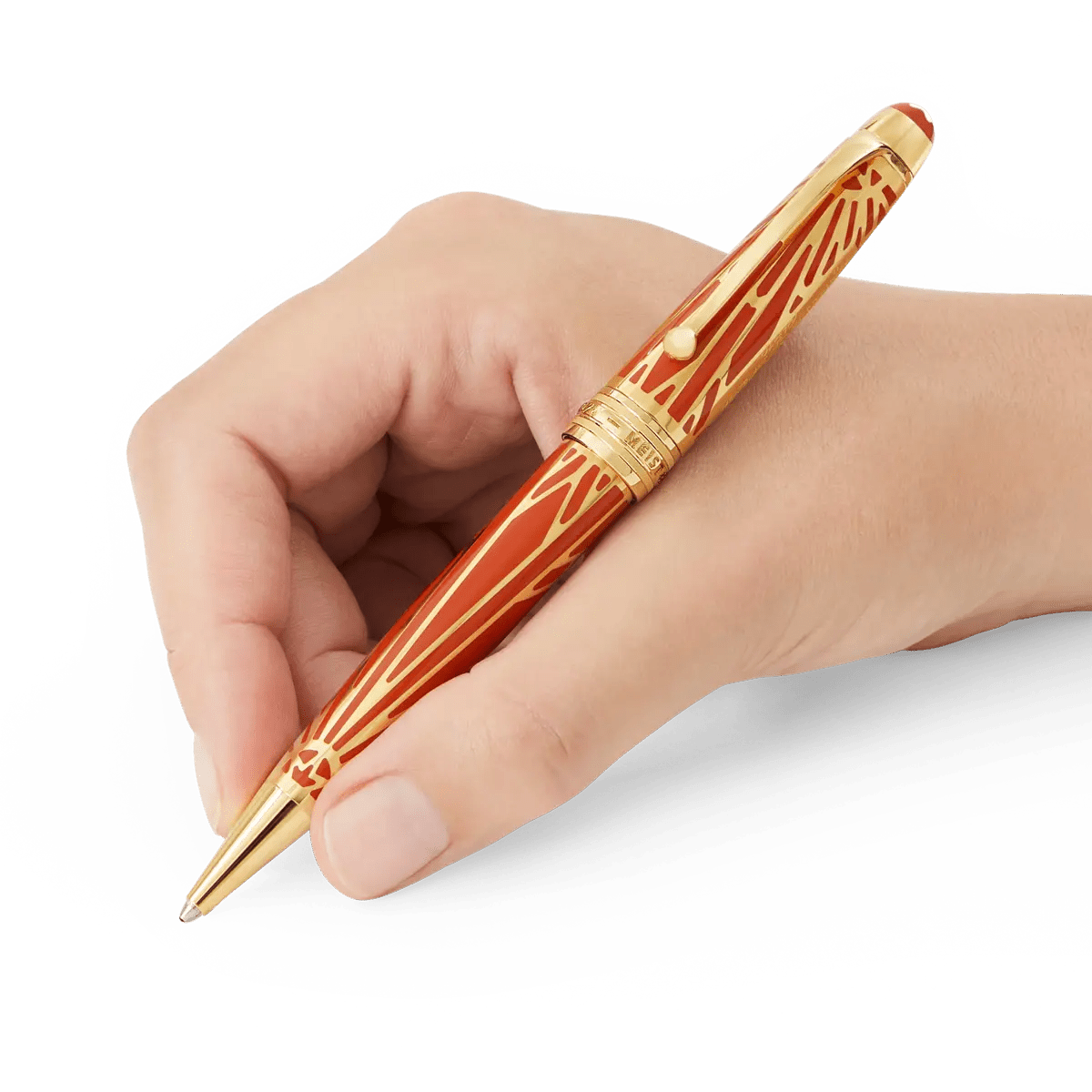 Montblanc Meisterstuck Ballpoint Pen - MS The Origin Solitaire Coral - Pen Boutique Ltd