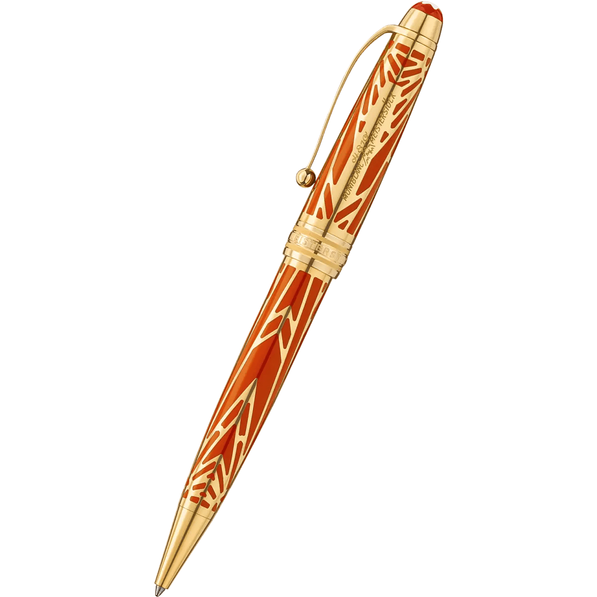 Montblanc Meisterstuck Ballpoint Pen - MS The Origin Solitaire Coral - Pen Boutique Ltd