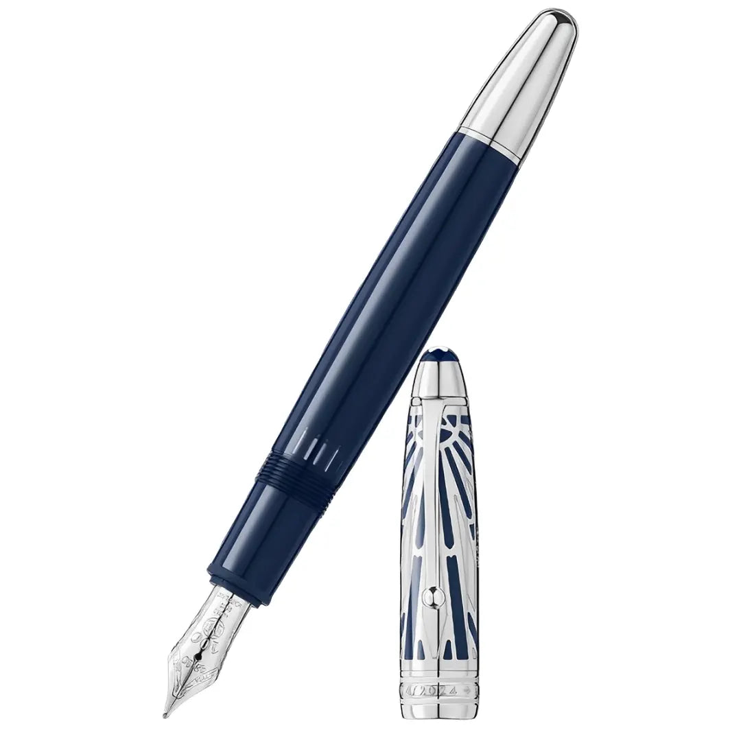 Montblanc Meisterstuck Fountain Pen - 146 The Origin Blue - Doue - Pen Boutique Ltd