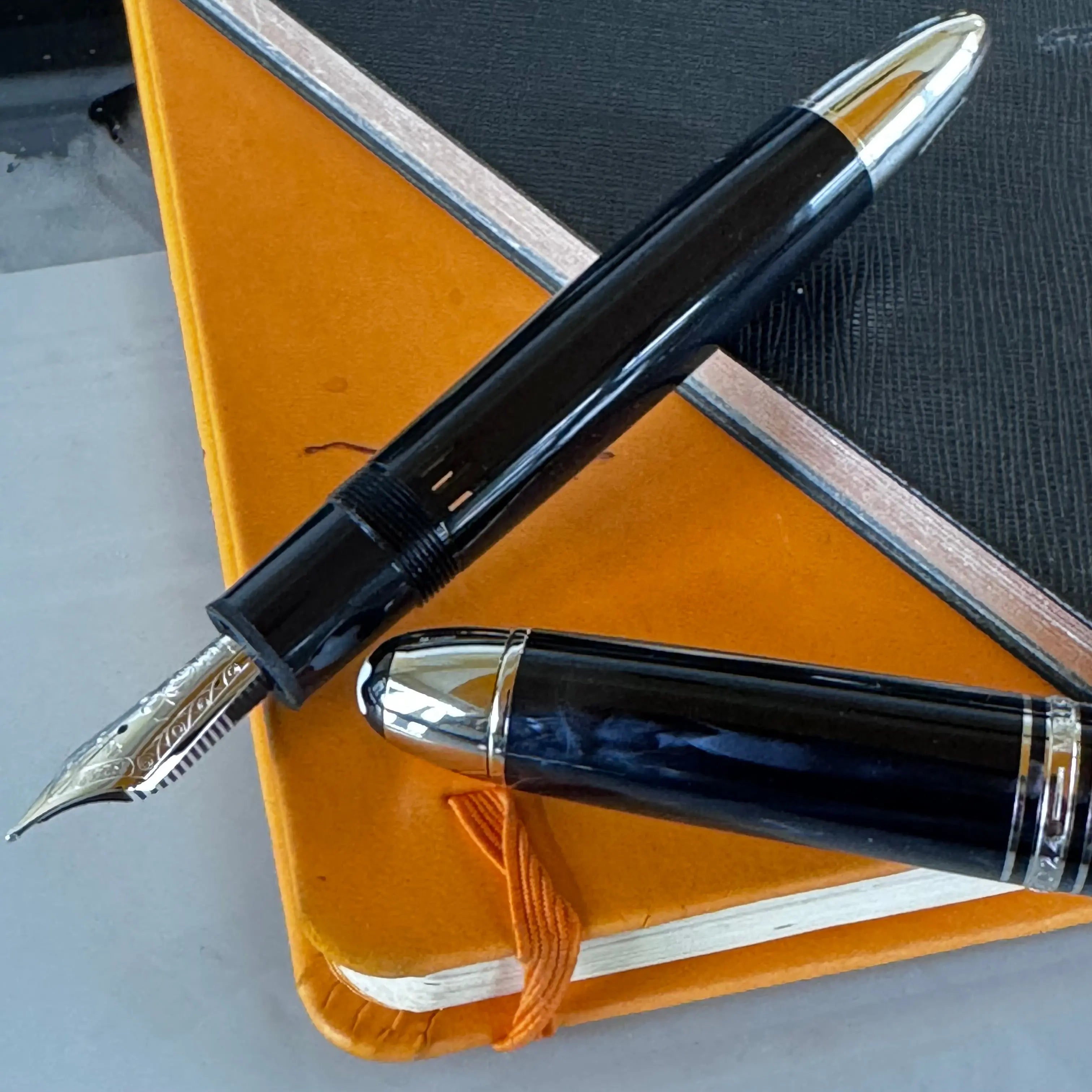 Montblanc Meisterstuck Fountain Pen - 149 The Origin Black - Medium Nib - Pen Boutique Ltd