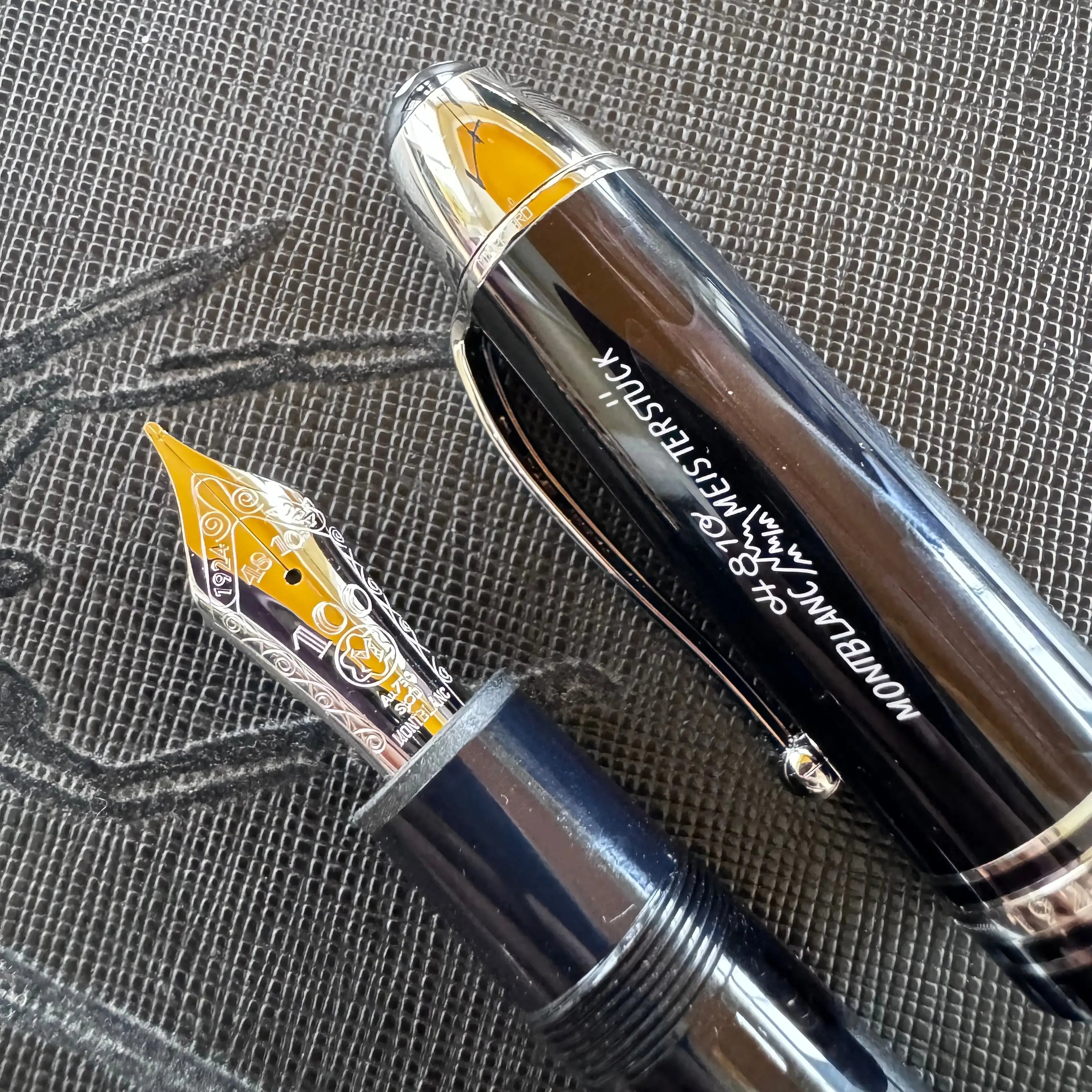 Montblanc Meisterstuck Fountain Pen - 149 The Origin Black - Medium Nib - Pen Boutique Ltd