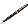Montblanc Meisterstuck Fountain Pen - Black - Red Gold Trim - Classique-Pen Boutique Ltd