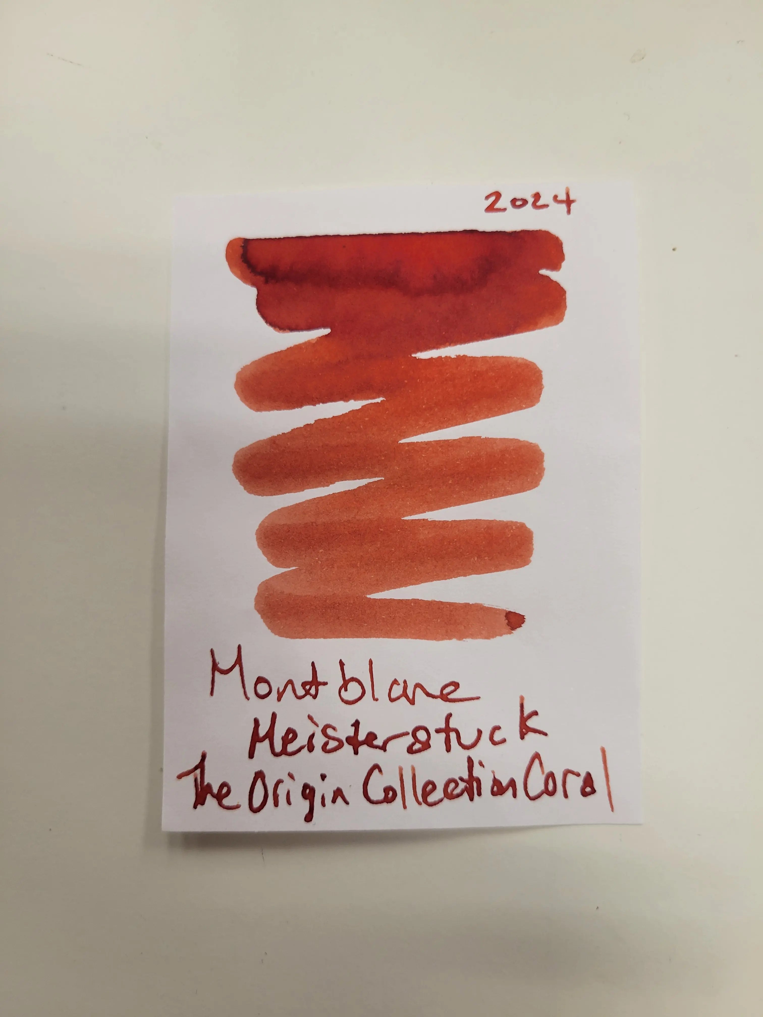 Montblanc Meisterstuck Ink Bottle - Origins Coral - 50ml - Pen Boutique Ltd
