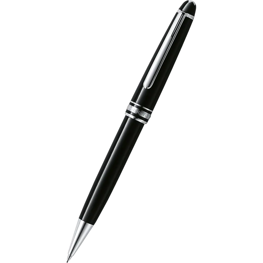 Montblanc Meisterstuck Mechanical Pencil - Black - Platinum Trim - Classique 0.7mm-Pen Boutique Ltd