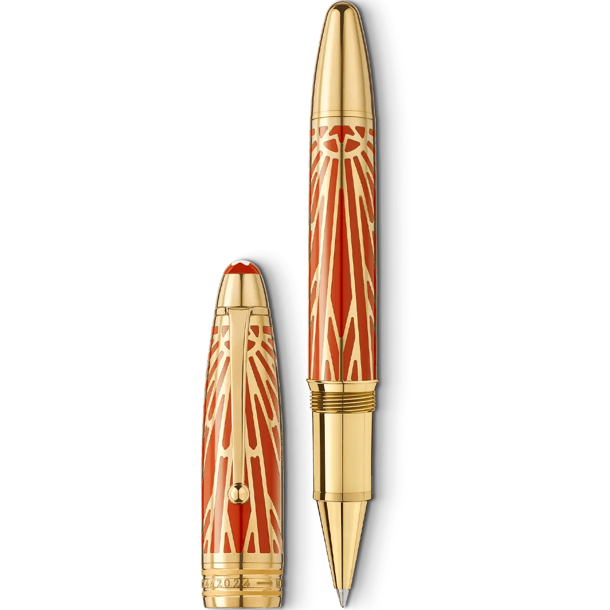 Montblanc Meisterstuck Rollerball Pen - 162 The Origin Solitaire Coral - Pen Boutique Ltd