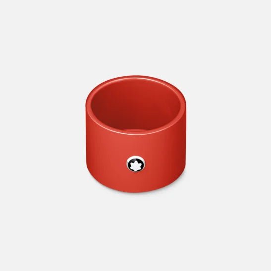 Montblanc Round Desk Tray - Lacquer - Coral - Small - Pen Boutique Ltd