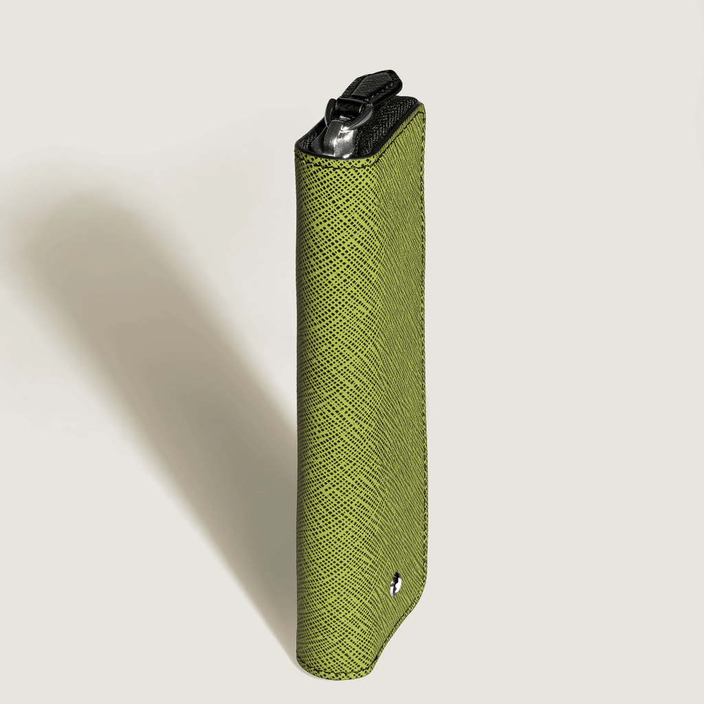 Montblanc Sartorial 1 Pen Pouch - Zipper Closure - Lime/Cassis - Pen Boutique Ltd