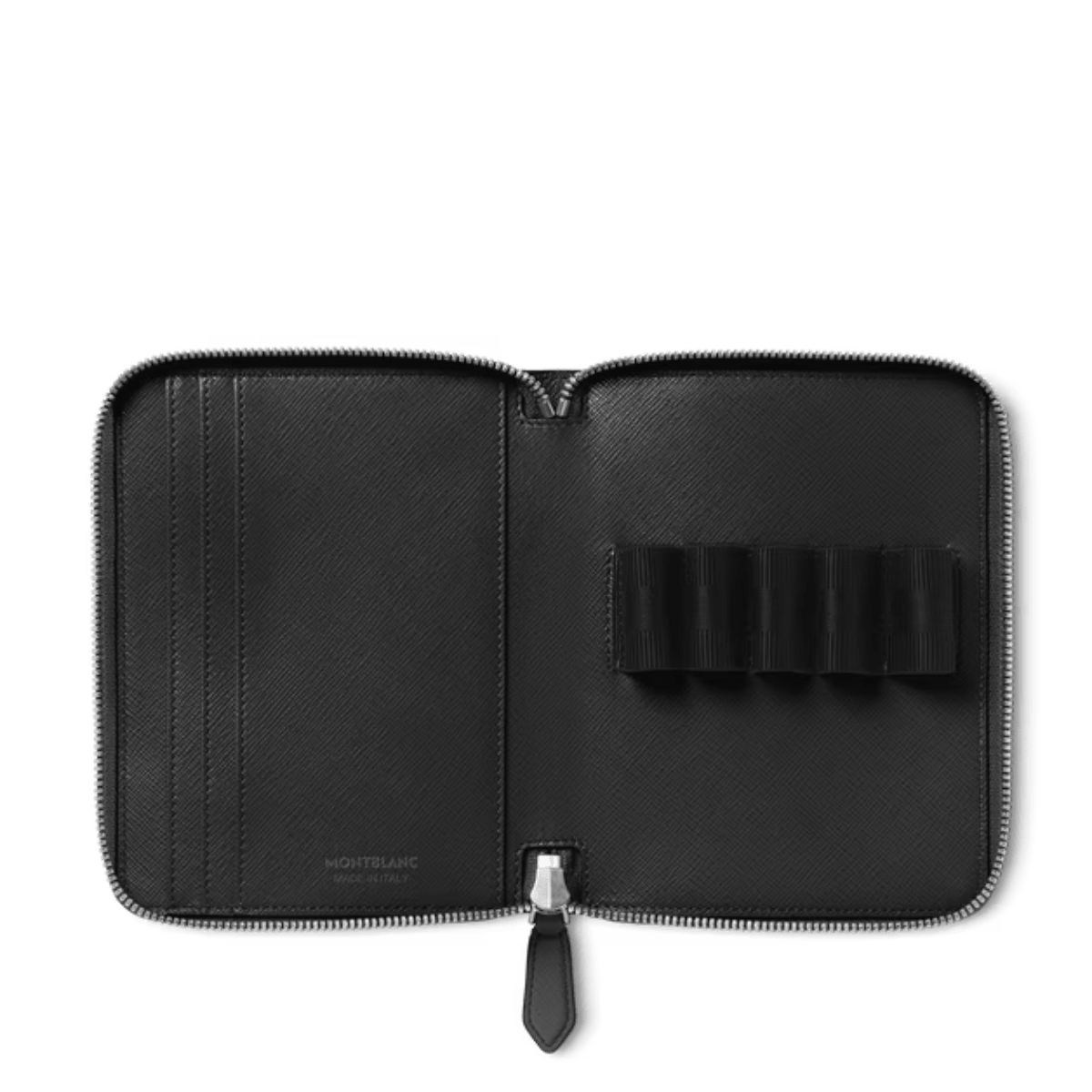 Montblanc Sartorial 5 Pen Pouch - Black (Zipper Closure) - Pen Boutique Ltd