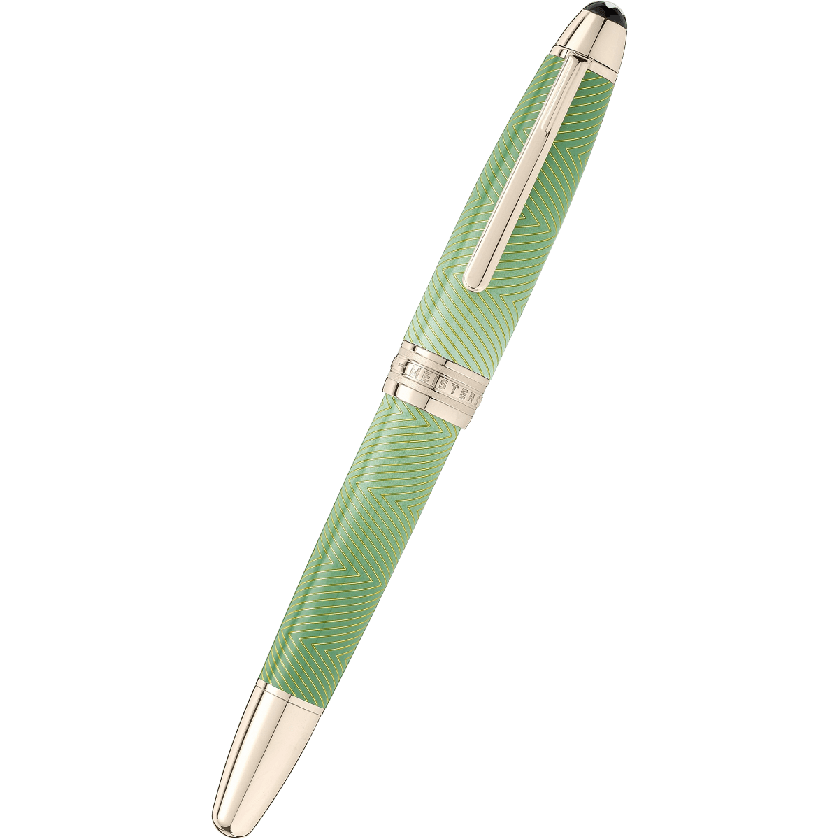 Montblanc Meisterstuck Calligraphy Rollerball Pen - Solitaire Celadon Dégradé - Pen Boutique Ltd