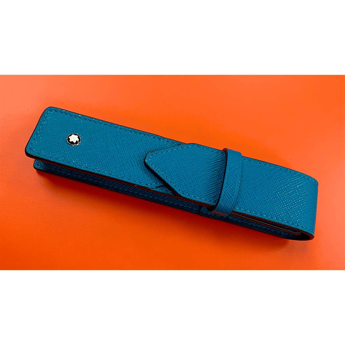 Montblanc Sartorial 1 - Pen Pouch - Fern Blue - Pen Boutique Ltd