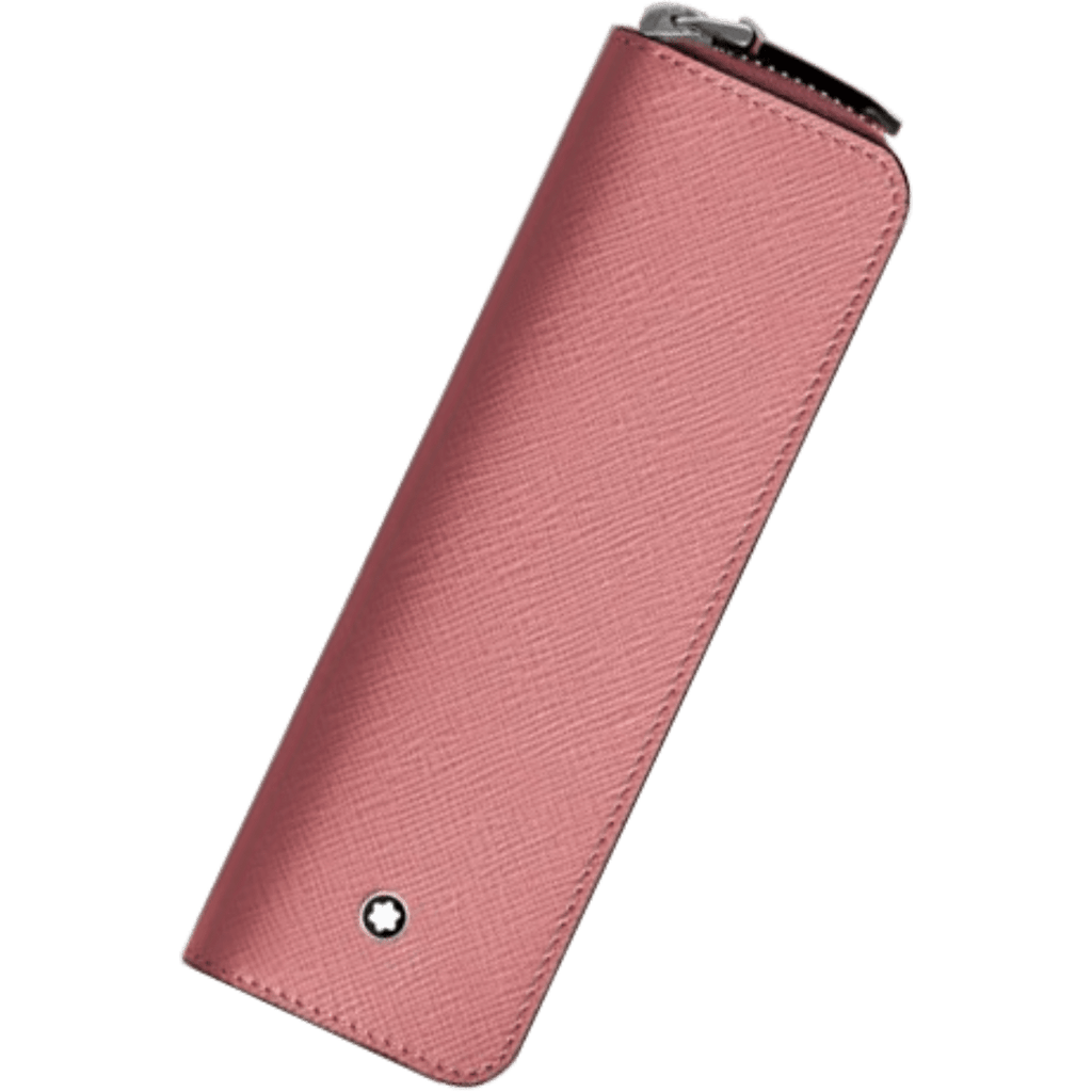 Montblanc Sartorial 1 Pen Pouch - Zipper Closure - Blush - Pen Boutique Ltd