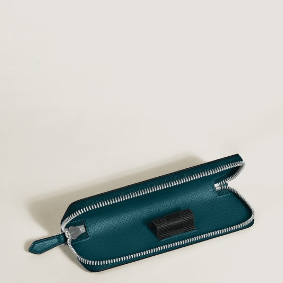 Montblanc Sartorial 1 Pen Pouch - Zipper Closure - Cyprus Blue - Pen Boutique Ltd