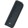 Montblanc Sartorial 1 Pen Pouch - Zipper Closure - Tweed Blue - Pen Boutique Ltd