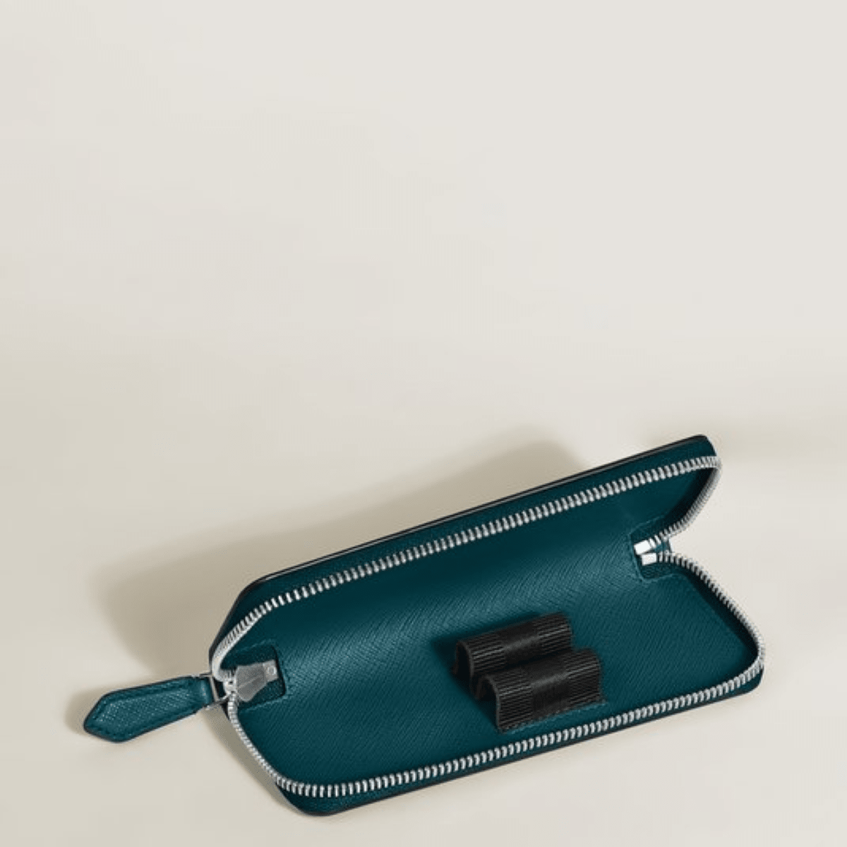 Montblanc Sartorial 2 Pen Pouch - Zipper Closure - Cyprus Blue - Pen Boutique Ltd