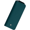 Montblanc Sartorial 2 Pen Pouch - Zipper Closure - Cyprus Blue - Pen Boutique Ltd