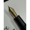 Montblanc Meisterstuck Calligraphy Fountain Pen - 146 Black - Curved Nib ( Limited production) - Pen Boutique Ltd