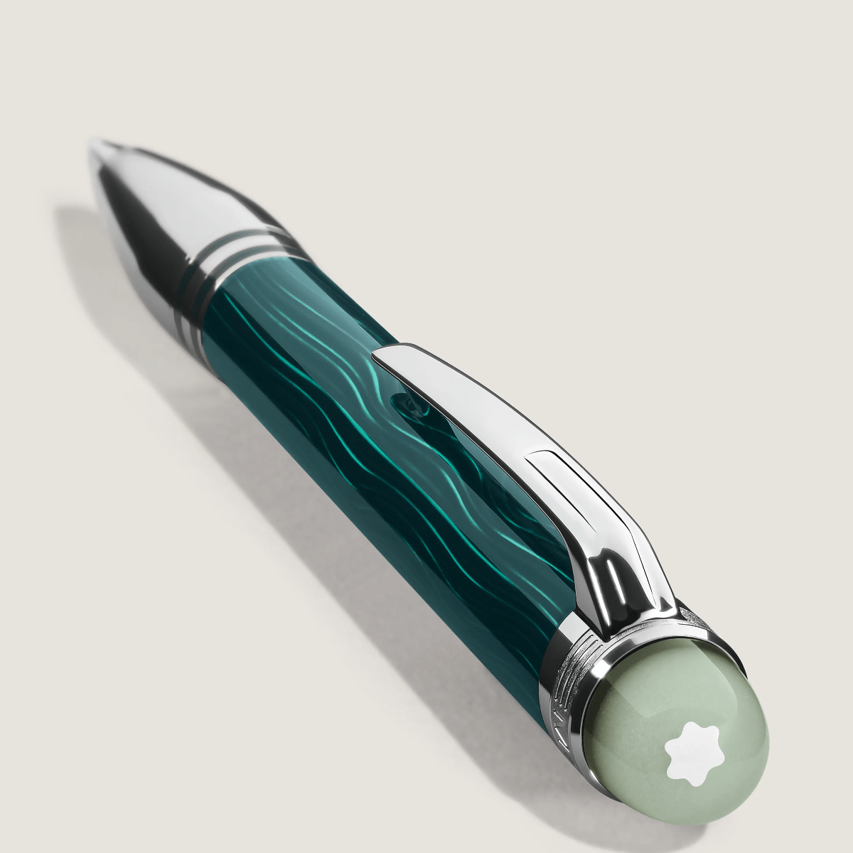 Montblanc Starwalker Ballpoint Pen - PolarGreen Metal - Pen Boutique Ltd