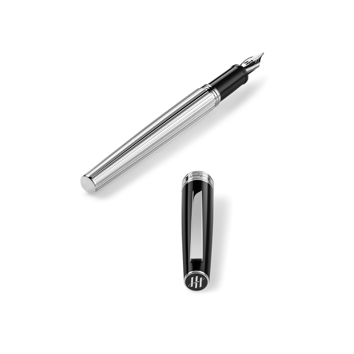 Montegrappa Armonia Fountain Pen - Duetto Black-Pen Boutique Ltd