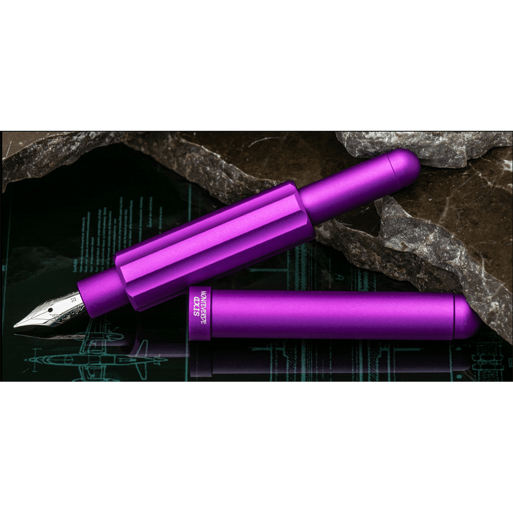 Monteverde Axis Fountain Pen - Matte Purple - Pen Boutique Ltd