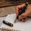 Monteverde Innova Fountain Pen Notebook Set - Carbon Fiber - Rosegold - Pen Boutique Ltd