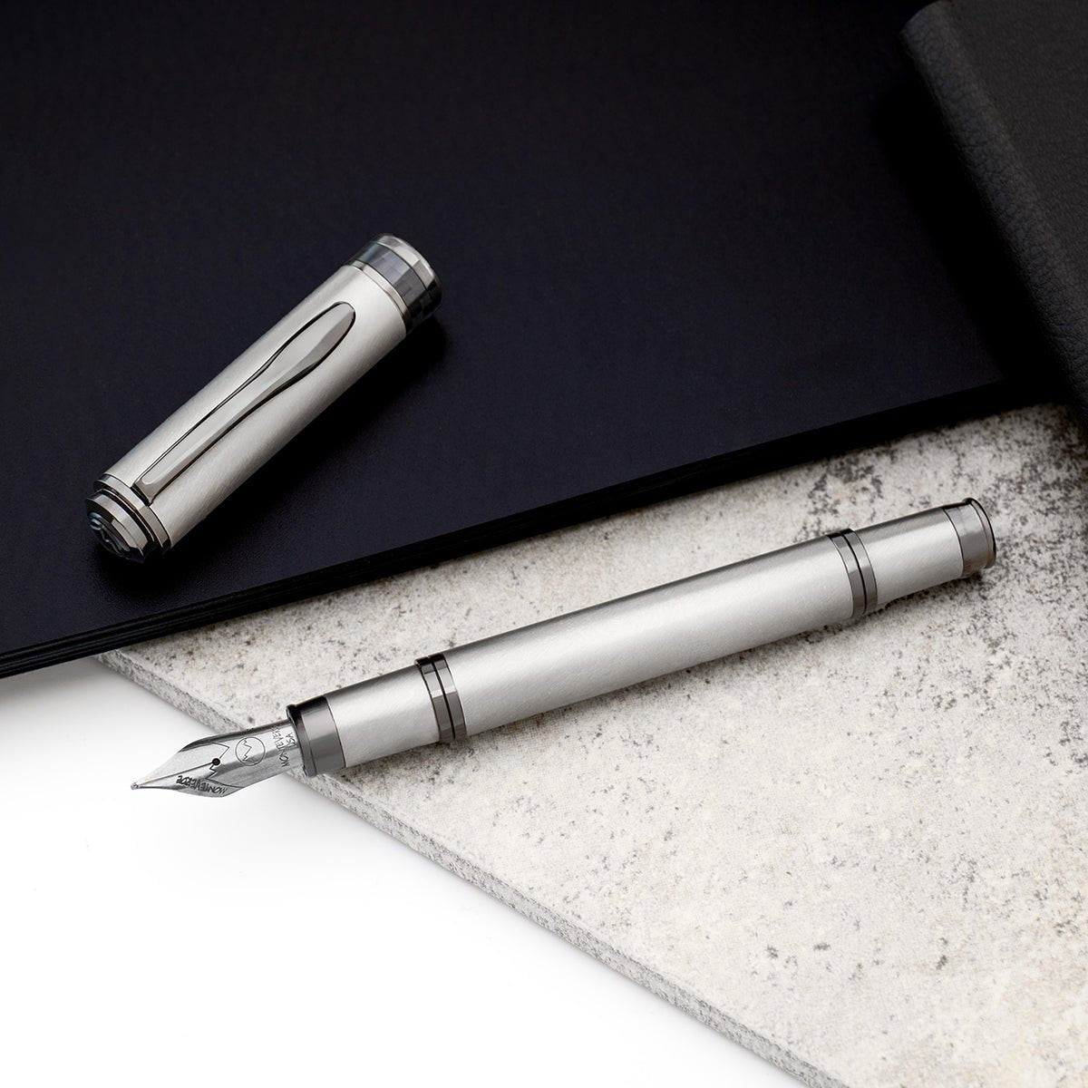 Monteverde Innova Fountain Pen - Titanium (Numbered Edition) - Pen Boutique Ltd