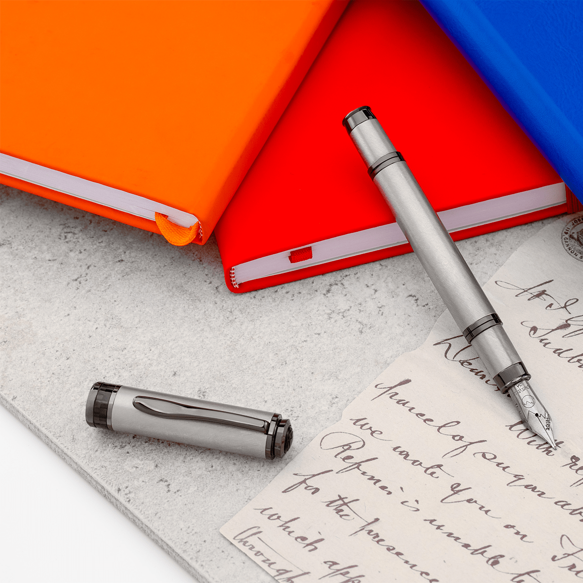 Monteverde Innova Fountain Pen - Titanium (Numbered Edition) - Pen Boutique Ltd