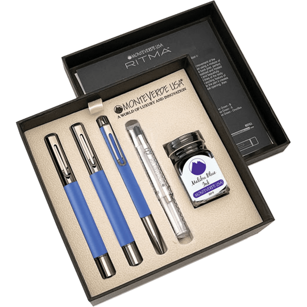Monteverde Ritma 3+2 Pen Set - Blue - Pen Boutique Ltd