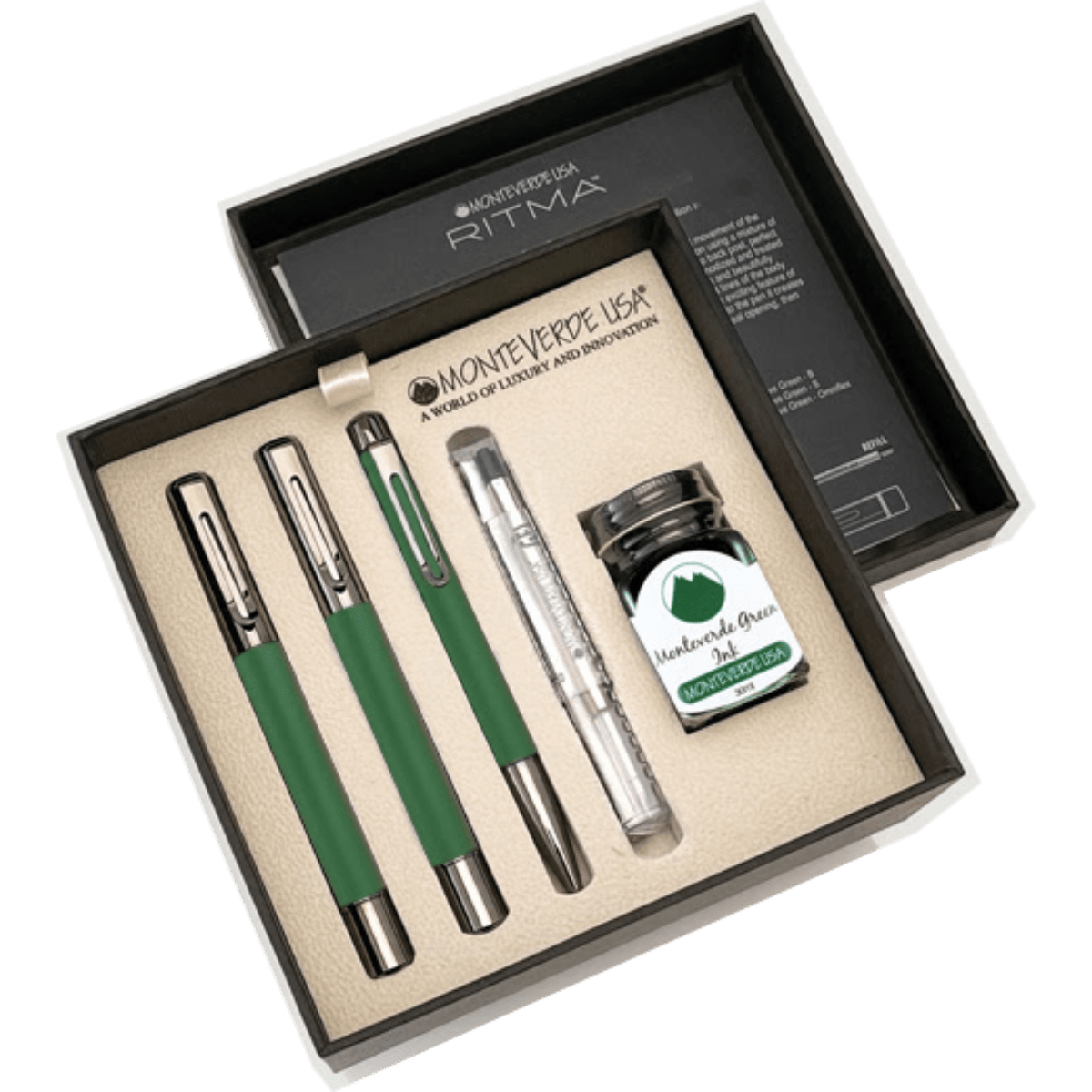 Monteverde Ritma 3+2 Pen Set - Green - Pen Boutique Ltd