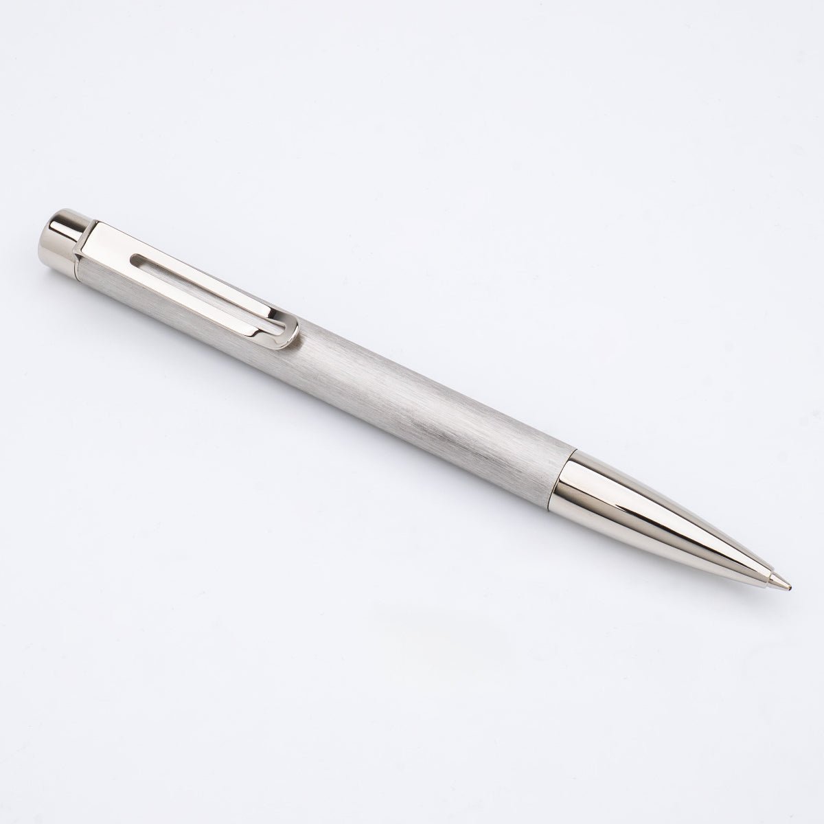 Monteverde Ritma Ballpoint Pen - Brushed Stainless Steel - Pen Boutique Ltd
