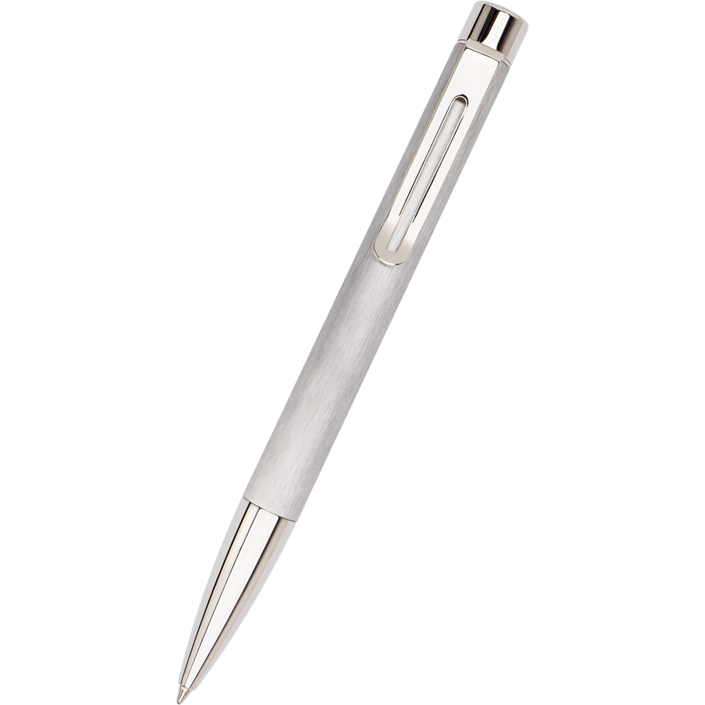 Monteverde Ritma Ballpoint Pen - Brushed Stainless Steel - Pen Boutique Ltd