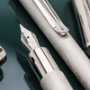 Monteverde Ritma Fountain Pen - Brushed Stainless Steel - Pen Boutique Ltd