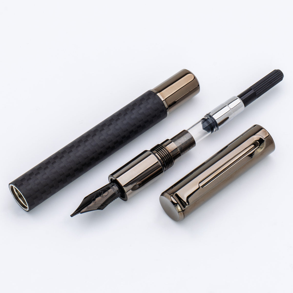 Monteverde Ritma Fountain Pen - Matte Carbon Fiber-Pen Boutique Ltd
