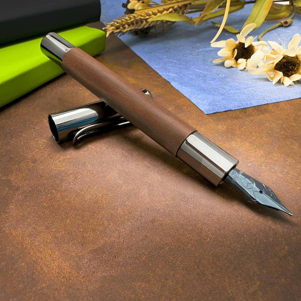 Monteverde Ritma Fountain Pen - Walnut - Pen Boutique Ltd