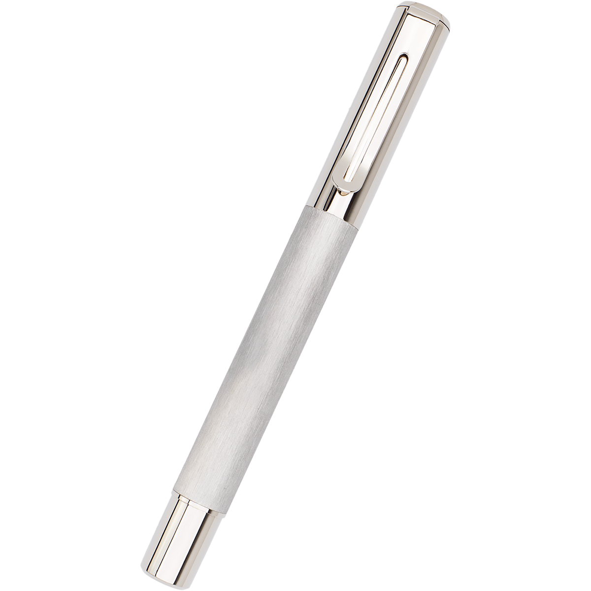 Monteverde Ritma Rollerball Pen - Brushed Stainless Steel - Pen Boutique Ltd