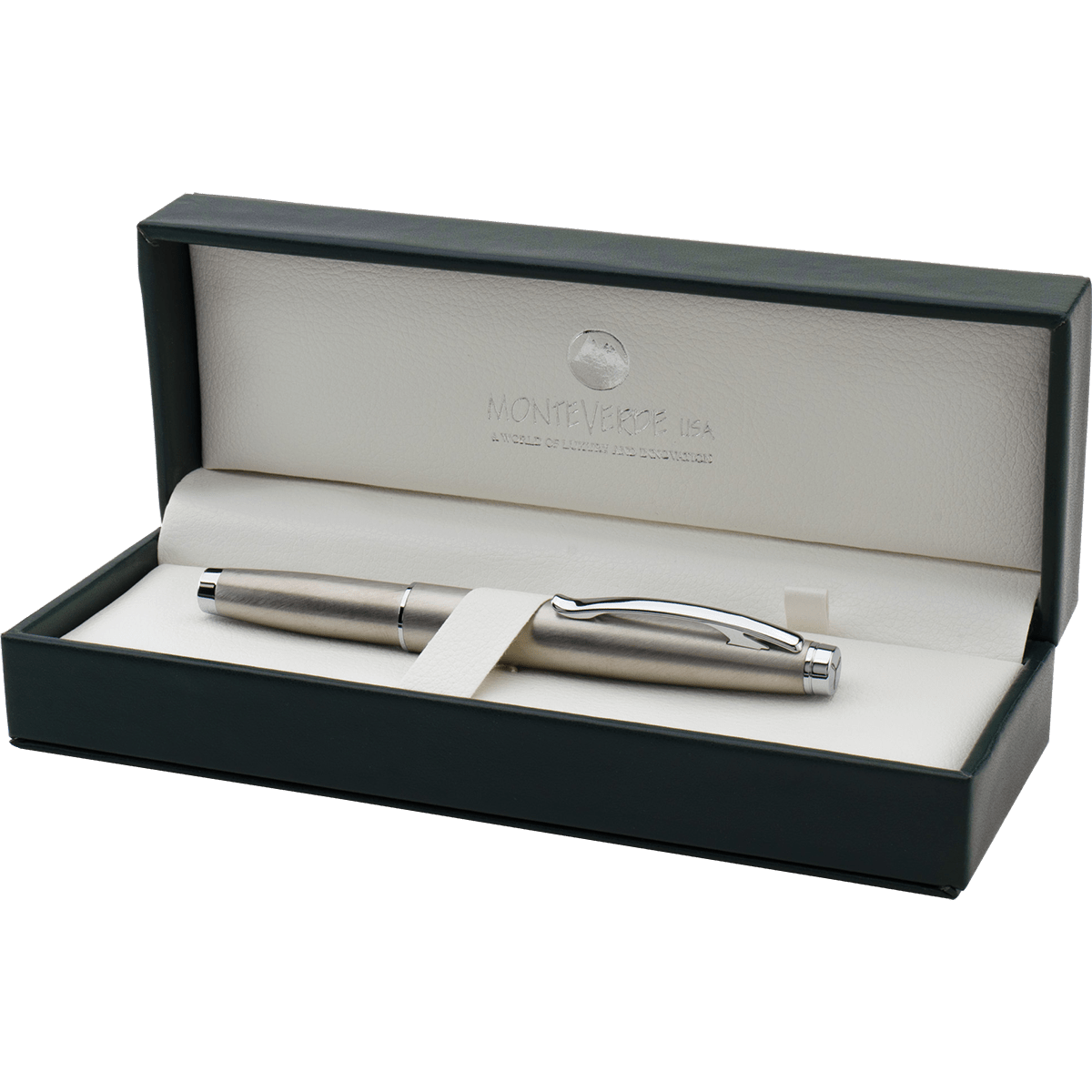 Monteverde Dakota Fountain Pen - Stainless Steel - Pen Boutique Ltd