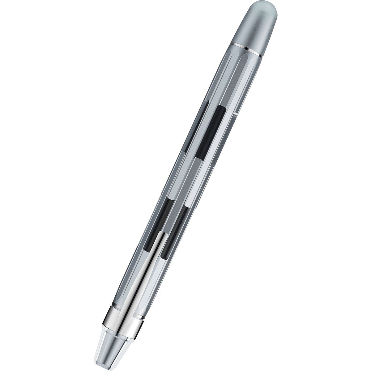 Nahvalur Eclipse Fountain Pen - Pure Silver - Pen Boutique Ltd